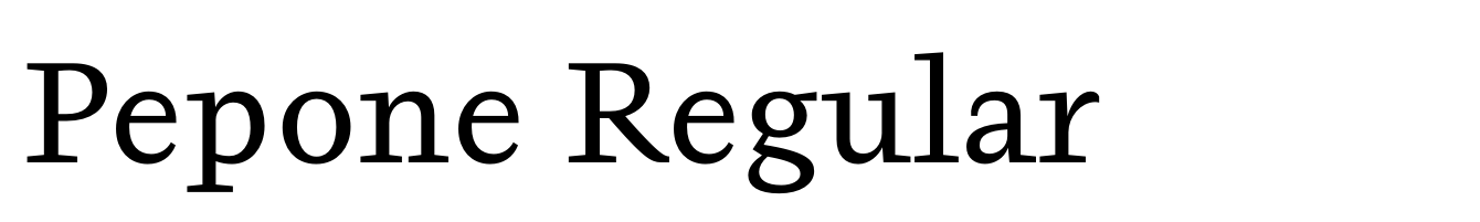 Pepone Regular